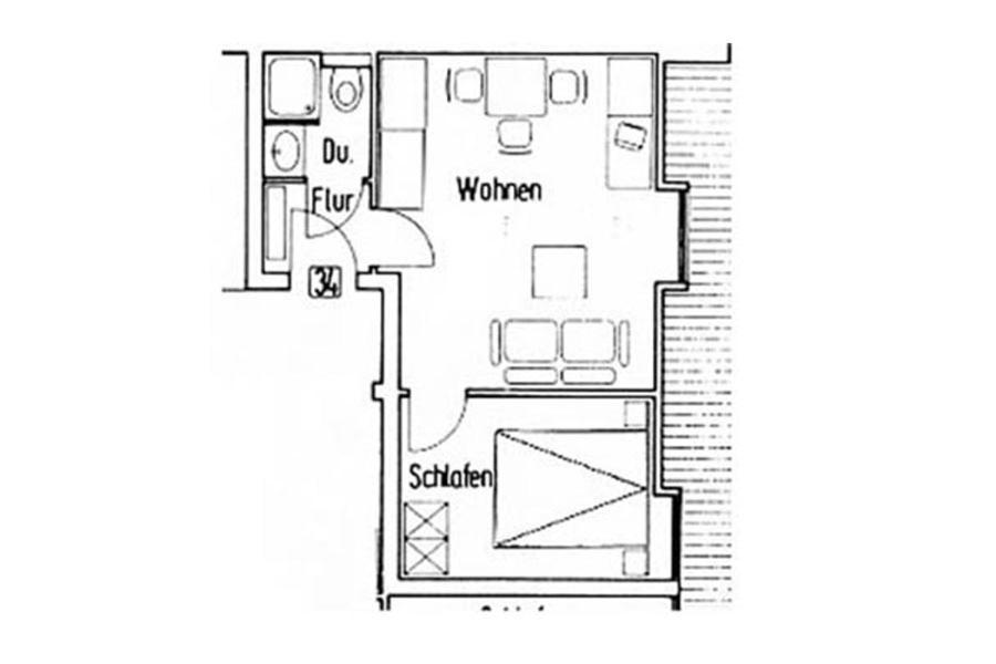 Haus Bielefeld Ferienwohnung 34 ノルダーナイ エクステリア 写真